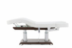 Массажный стол электричеcкий MED-MOS ММКМ-2 (КО-159Д) белый/коричневый