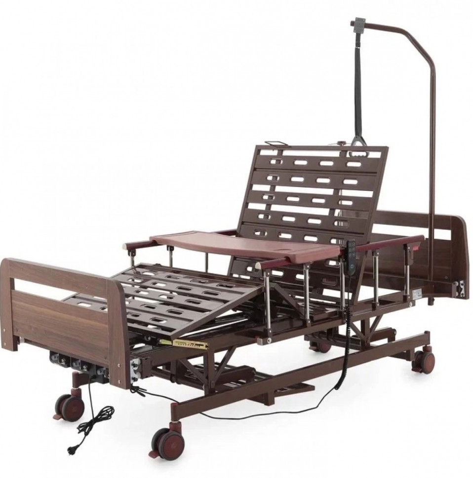 Кровать для лежачих больных электрическая MED-MOS DB-6 (ЛДСП венге, матрас, удл., А, В)